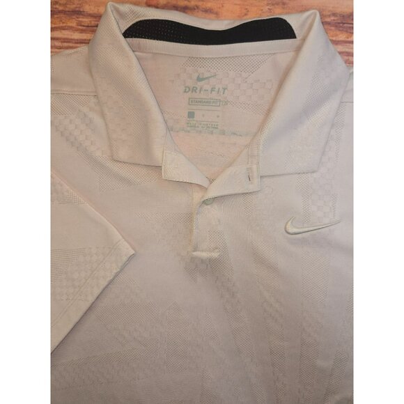 Nike Mens Dri-Fit Standard Fit Polo Shirt Large Pink Abstract - Picture 4 of 8